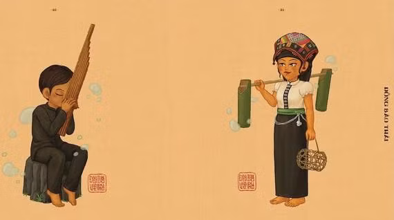 Hình ảnh trang phục đồng bào các dân tộc do nhóm “Đồng bào Việt phục” thực hiện Hình ảnh trang phục đồng bào các dân tộc do nhóm “Đồng bào Việt phục” thực hiện