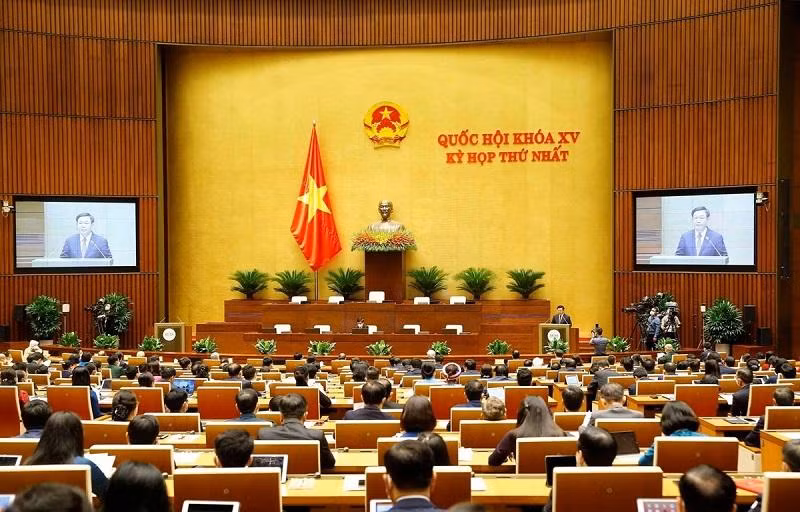 Chủ tịch Quốc hội Vương Đình Huệ phát biểu khai mạc kỳ họp thứ Nhất - Quốc hội khóa XV