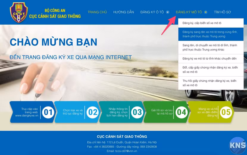 Đăng ký xe trực tuyến phát huy hiệu quả, nâng cao công tác quản lý, giám sát, đảm bảo trật tự an toàn giao thông, phòng chống tội phạm