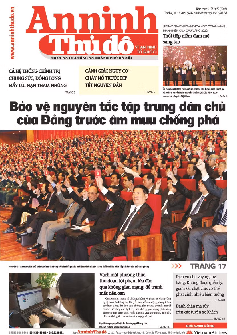 Báo An ninh Thủ đô thường xuyên có những trang báo, bài viết có tính lý luận, bảo vệ nền tảng tư tưởng của Đảng, đấu tranh phản bác các quan điểm sai trái, thù địch trong tình hình mới