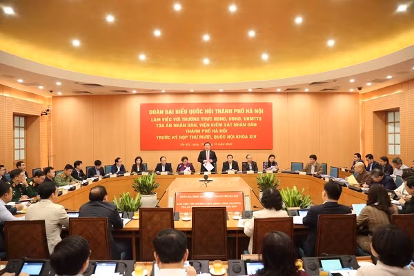 Quang cảnh buổi làm việc