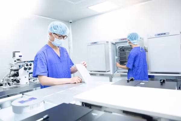 Phòng Lab IVF - hỗ trợ sinh sản thuộc Trung tâm Kỹ thuật cao của Bệnh viện Đa khoa Hà Nội