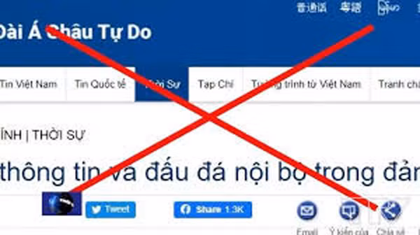 Một trong những thông tin xấu độc chống phá nước ta, trong đó có chống phá Đại hội Đảng