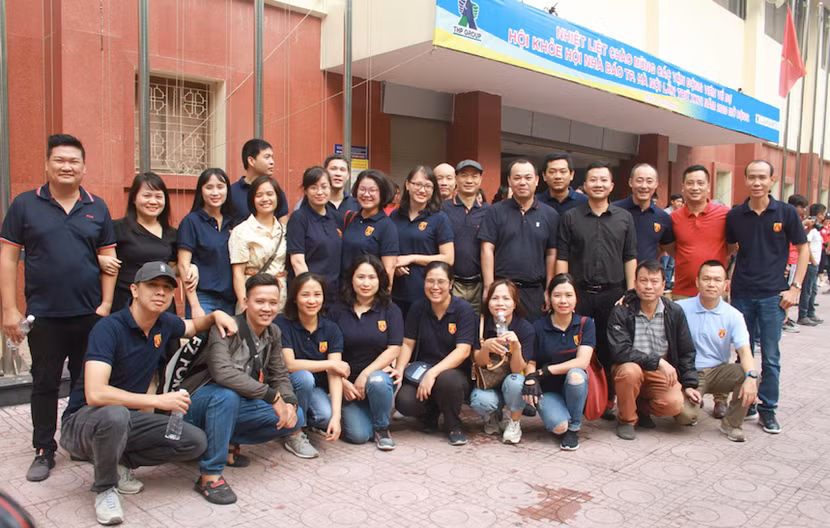 Các VĐV, CĐV Báo An ninh Thủ đô.