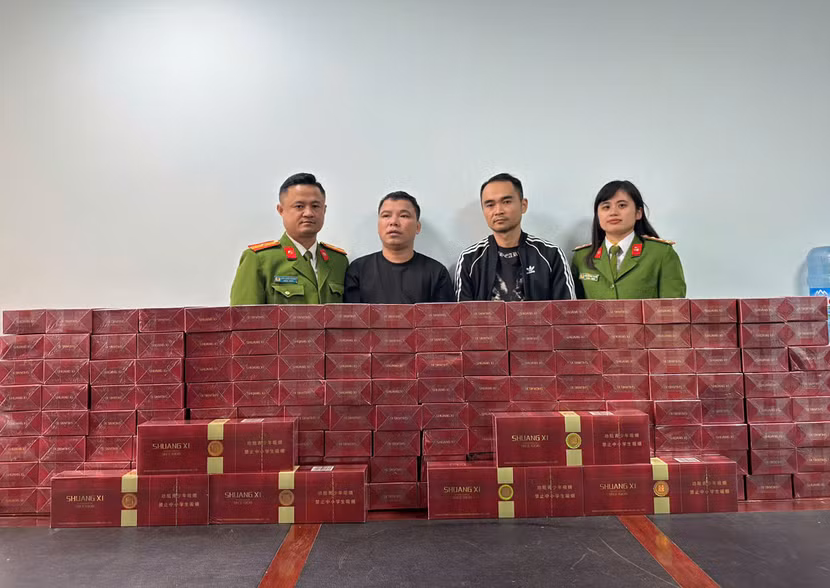 Nhóm đối tượng kinh doanh thuốc lá nhập lậu bị bắt giữ