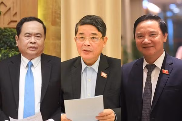 Ba nhân sự mới được giới thiệu để bầu làm Phó Chủ tịch Quốc hội