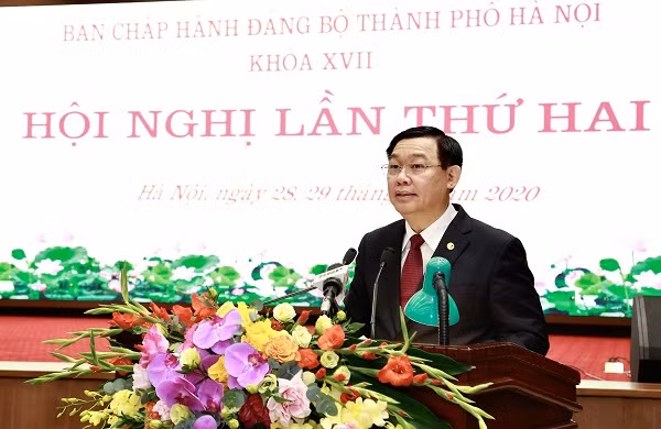 Bí thư Thành ủy Vương Đình Huệ kết luận hội nghị