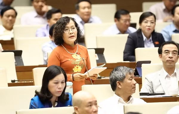 ĐBQH Trần Thị Quốc Khánh phát biểu trước Quốc hội ĐBQH Trần Thị Quốc Khánh phát biểu trước Quốc hội