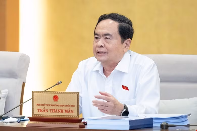 Phó Chủ tịch thường trực Quốc hội Trần Thanh Mẫn phát biểu