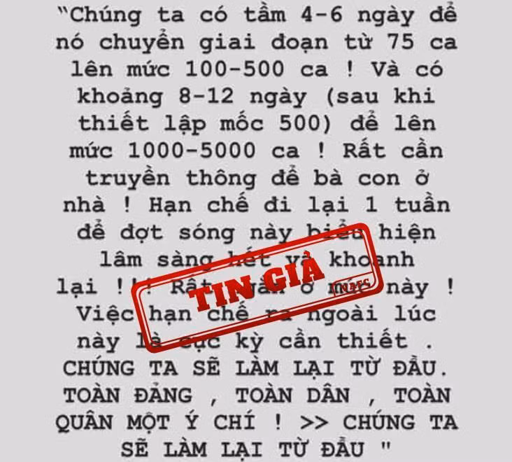 Thông tin giả mạo được chia sẻ trên mạng xã hội