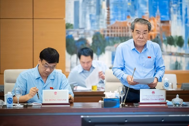 Trưởng Ban Dân nguyện thuộc UBTVQH Dương Thanh Bình báo cáo