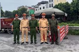 Tăng cường tuần tra kiểm soát đảm bảo TTATGT trên tuyến đường Đông Mỹ - Ngũ Hiệp