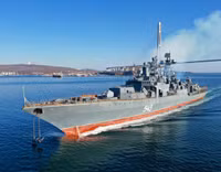 [ẢNH] Chiến hạm Đô đốc Shaposhnikov phóng lỗi tên lửa Kalibr?