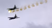 [ẢNH] Thổ Nhĩ Kỳ nã pháo dữ dội vào quân đội Syria trả đũa vụ ném bom của máy bay Nga