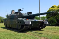 Xe tăng Type 10 trở thành 'sát thủ UAV' nhờ pháo M230LF 