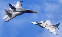 Hơn 40 tiêm kích Su-27 bị 12 chiếc Gripen 'tiêu diệt' trong trận chiến ngoài tầm nhìn