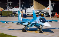 [ẢNH] Su-34 Nga bị rơi sau khi chặn hai máy bay ném bom Mỹ?