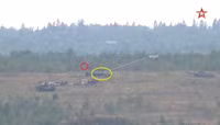 [ẢNH] T-80BVM ‘trình diễn thảm họa’ tại Army-2020 khi tên lửa không thể bắn trúng mục tiêu