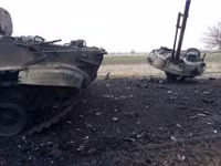 Chiến xa bộ binh BMP-3 Nga tan nát sau phát bắn của pháo 152 mm Ukraine?