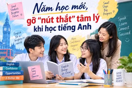 Năm học mới, gỡ “nút thắt” tâm lý khi học tiếng Anh