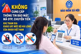 Không cung cấp mã OTP khi tham gia khảo sát mức độ hài lòng của BHXH Việt Nam