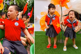 Những biểu cảm “không kịch bản” trong ngày khai giảng