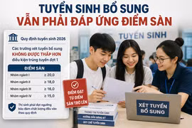 Tuyển sinh bổ sung vẫn phải đáp ứng điểm sàn