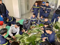  Hình ảnh sẵn sàng đón xuân của lính cứu hoả Công an quận Long Biên