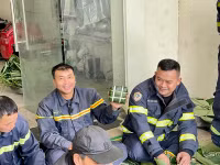  Hình ảnh sẵn sàng đón xuân của lính cứu hoả Công an quận Long Biên
