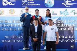 VĐV Công an nhân dân lập hat-trick Huy chương vàng châu Á