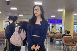 Madam Pang ăn vận trẻ trung khi sang Hà Nội cổ vũ tuyển Thái Lan