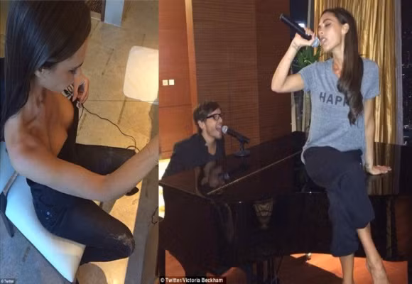 Mải mê hát, Victoria Beckham vô tình "khoe" vòng 1 căng tròn ảnh 3