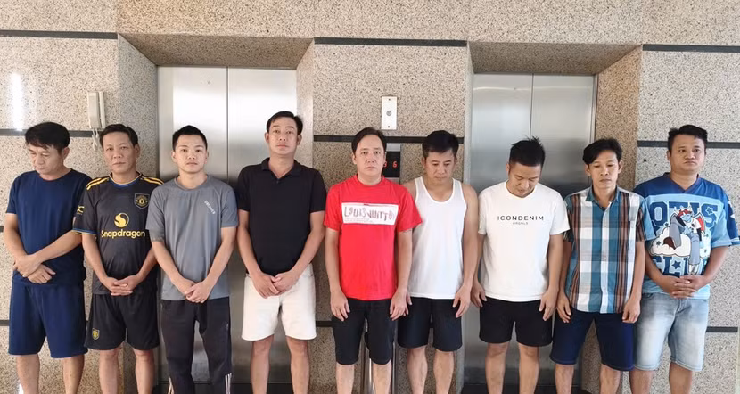 Đối tượng Vũ Văn Phương và các đối tượng trong chuyên án.
