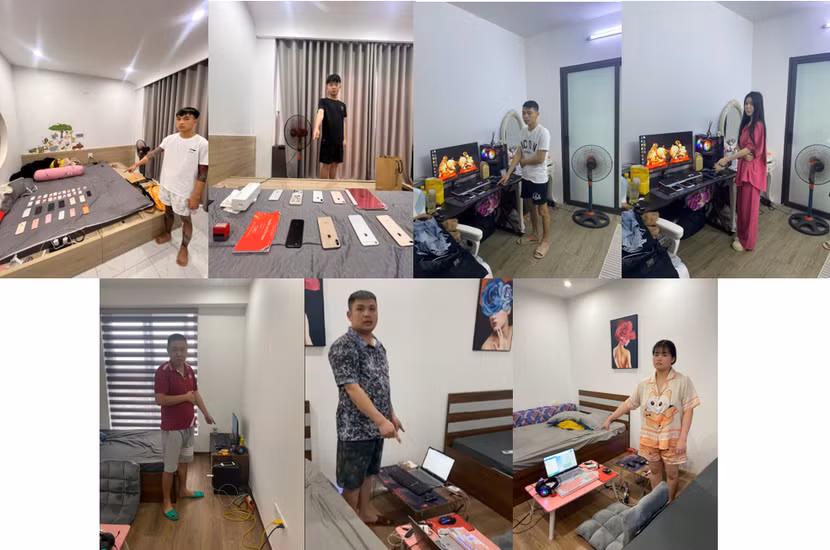 Hình ảnh một số đối tượng bị bắt giữ trong chuyên án