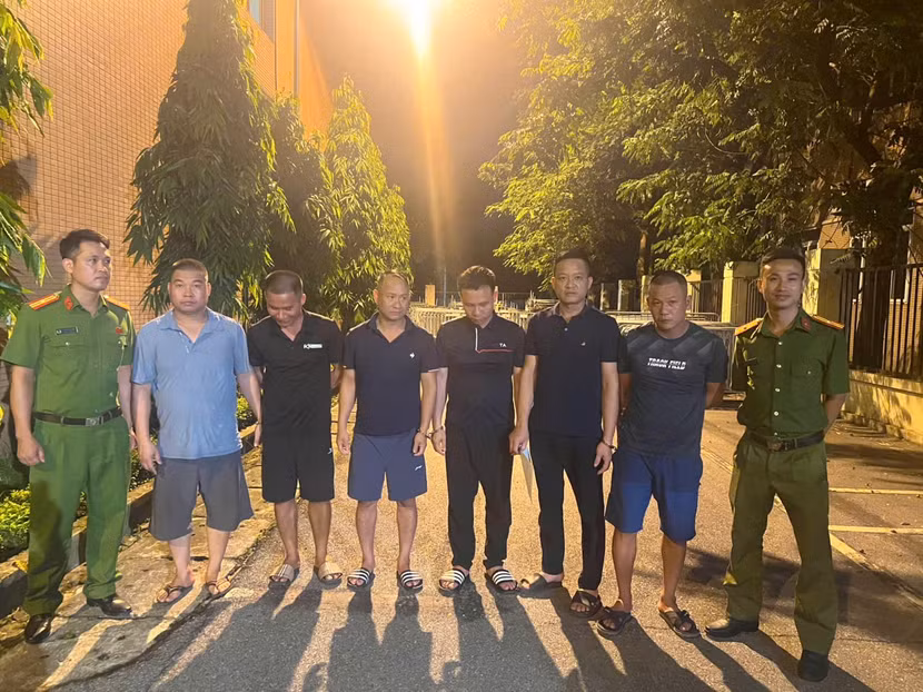 Các đối tượng bị bắt giữ