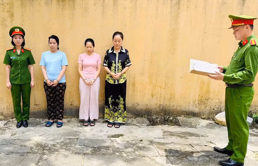 Các đối tượng Trần Tiễn Như Nghi, Nguyễn Thị Liên, Hoàng Thị Thanh Nga
