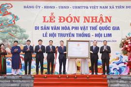 Hội Lim đón nhận danh hiệu Di sản văn hóa phi vật thể Quốc gia