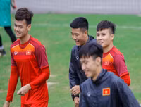 Hình ảnh U23 Việt Nam trước trận đại chiến với Thái Lan