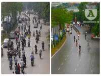 [Ảnh] Lạ trước hình ảnh so sánh Hà Nội trước và trong ngày nghỉ lễ