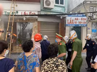 Xử lý tình huống giả định cháy, do đối tượng xấu dùng xăng đốt
