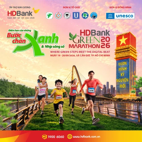 HDBank Green Marathon 2026 khởi động: Bật nhịp xanh, bứt phá giữa rừng và biển Cần Giờ