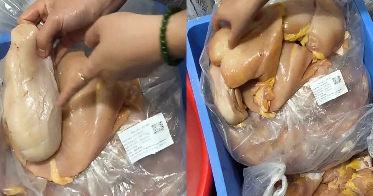 Lại phát hiện thịt gà, tôm không tươi vào bếp ăn trường học