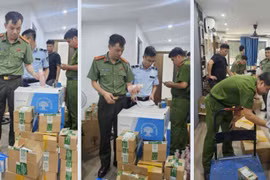 Bất ngờ kiểm tra một cơ sở kinh doanh hơn 380 chai dầu gội, dầu xả nghi vấn hàng giả