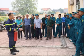 Trang bị kỹ năng cho đội xung kích phòng, chống thiên tai và tìm kiếm cứu nạn xã Cổ Đô