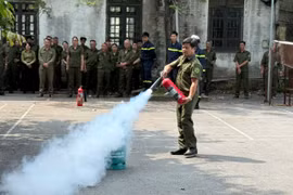 Trang bị kỹ năng nghiệp vụ phòng cháy cho lực lượng bảo vệ an ninh, trật tự ở cơ sở