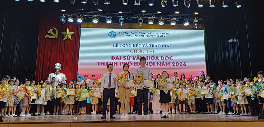 Trao giải cuộc thi Đại sứ văn hóa đọc thành phố Hà Nội năm 2026