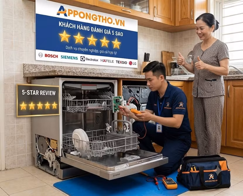 18 địa chỉ sửa máy rửa bát tại nhà Hà Nội uy tín, hỗ trợ 24/7 ảnh 6