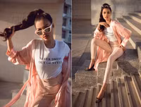 Nguyễn Thị Thành khoe streetstyle sexy nhưng cũng đầy cá tính