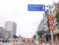 Cận cảnh đường vành đai 2 trên cao tại Hà Nội