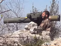[ẢNH] Tên lửa Mỹ ‘thổi’ bay tháp pháo xe tăng Đức trên chiến trường Syria